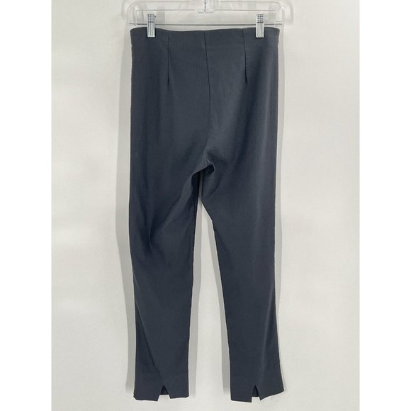 Gretchen Scott Gray Pull On Stretch Slim Straight Pants Sz Small Crop - Picture 3 of 5